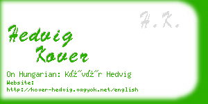 hedvig kover business card